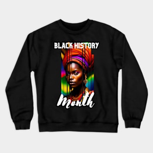 Black history month cute graphic design artwork Crewneck Sweatshirt